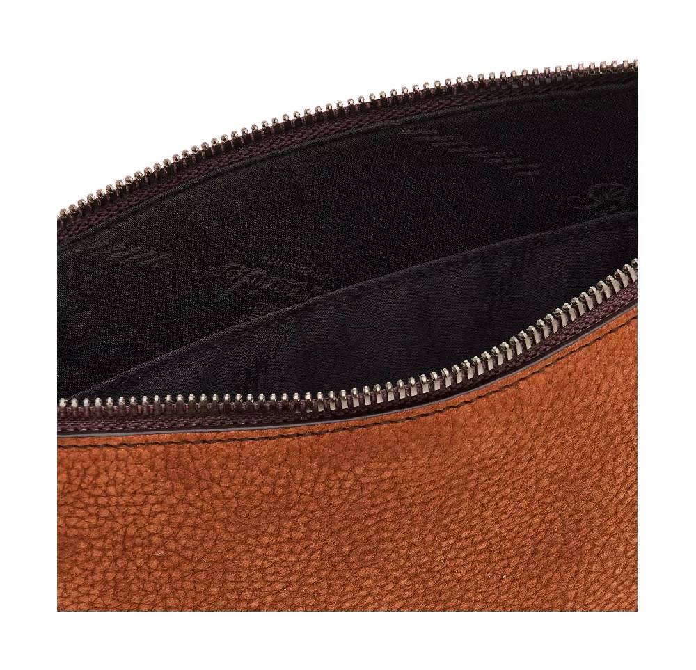 Pineider Pouch Medium in Nabuk Moda