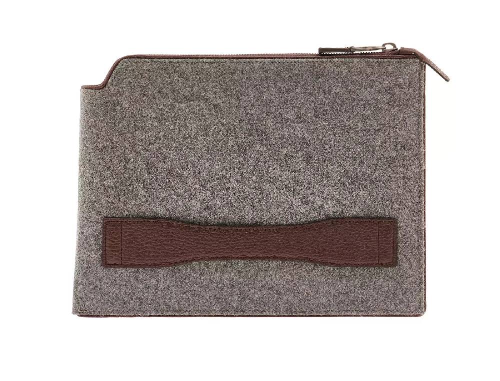 Pineider Pouch Medium in Wool Italia