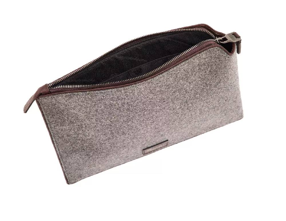Pineider Pouch Medium in Wool Italia