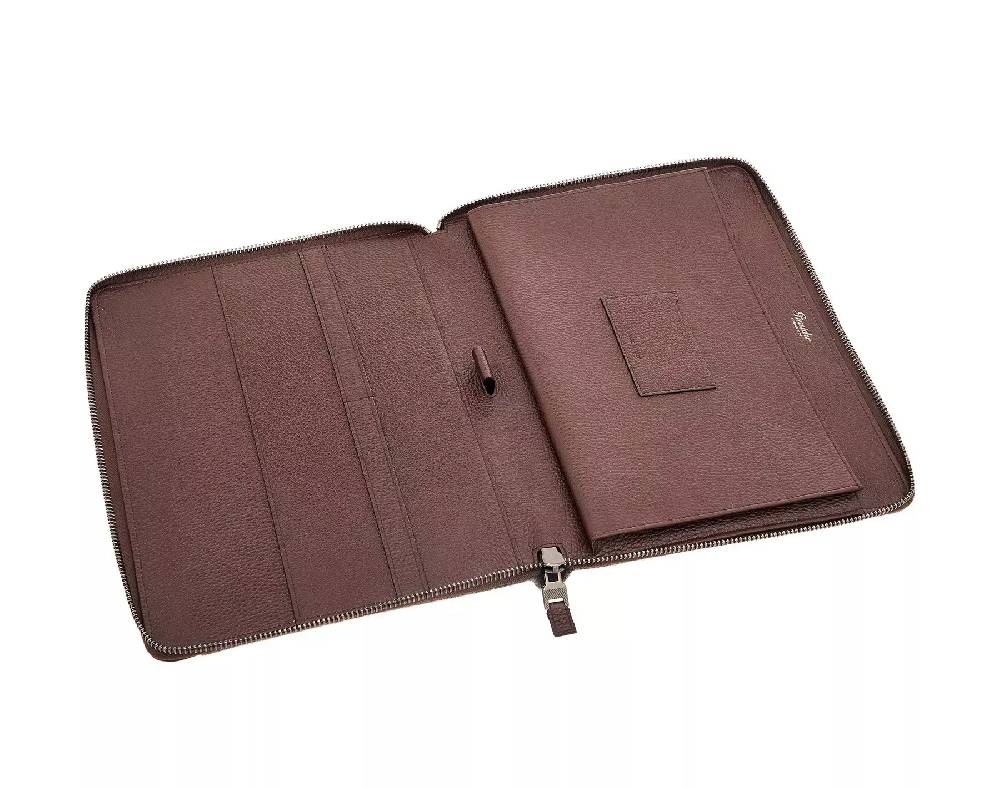 Pineider Porta ipad con zip in Wool 2025