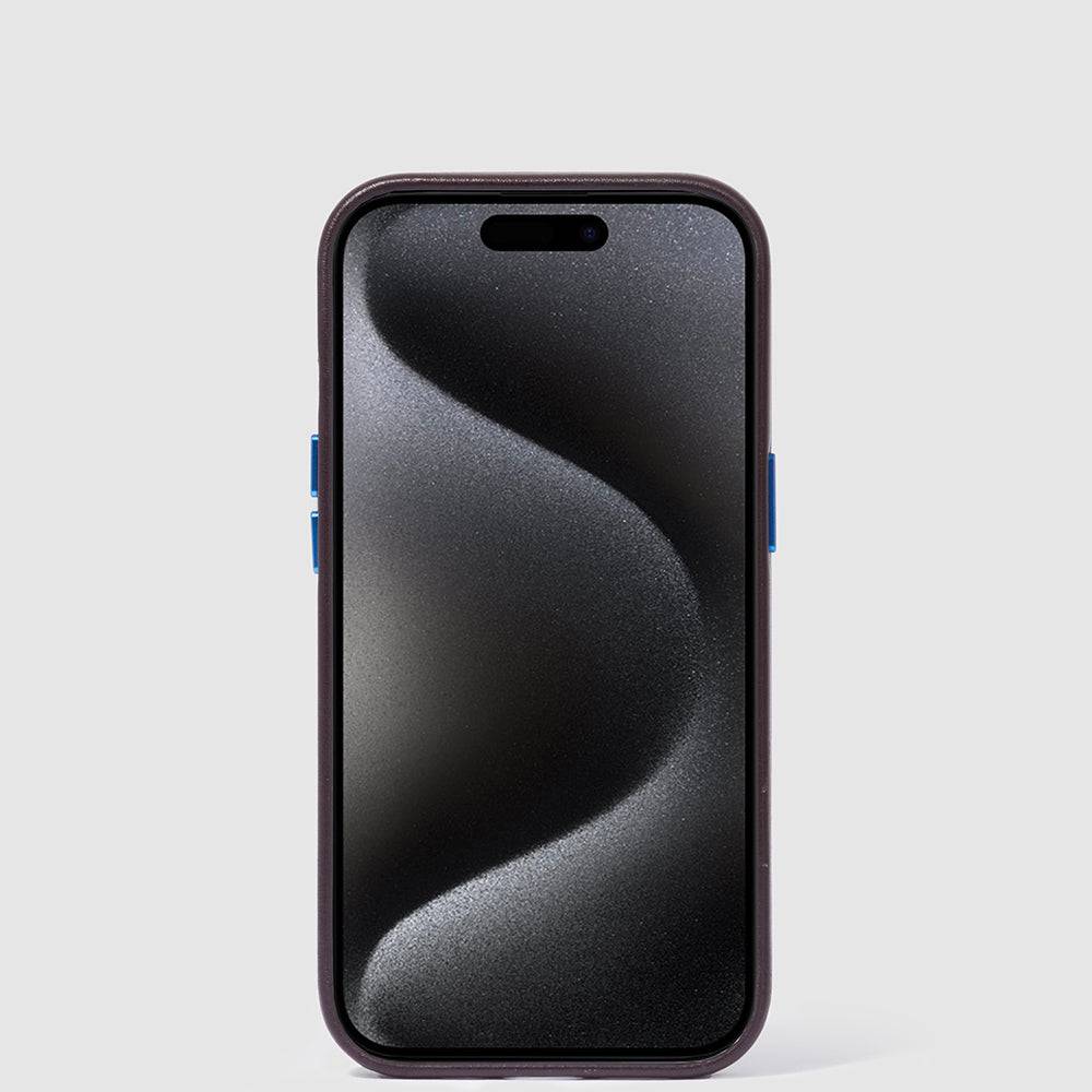 Piquadro Leather case for iPhone® 15 Pro with 6,1” display In Saldo