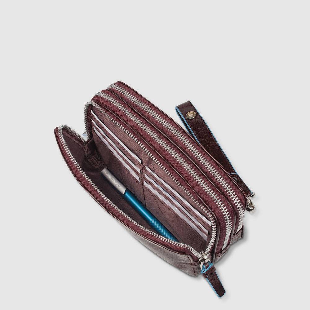Piquadro Case with three dividers and removable wrist strap 2025