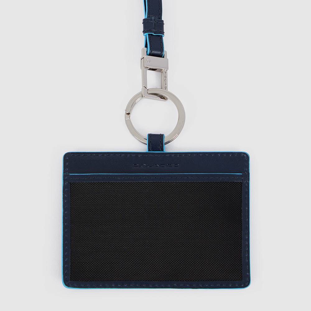 Piquadro Id card badge holder with removable neck strap Spedizione Gratuita
