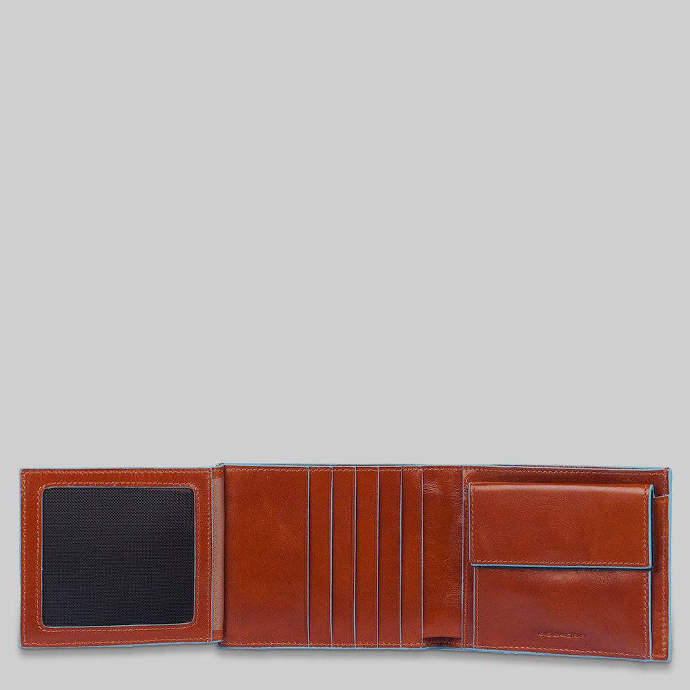 Piquadro Men's wallet with coin case and document holder Affare Del Giorno