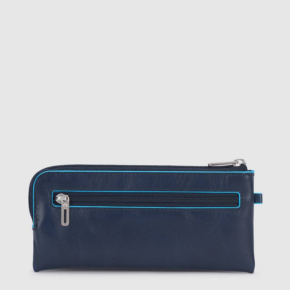 Piquadro Two-ring key case with zipped rear pocket Novità