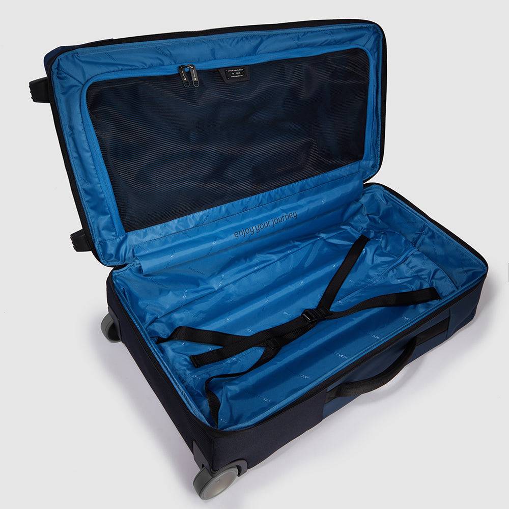 Piquadro Modular wheeled duffel in recycled fabric Economico