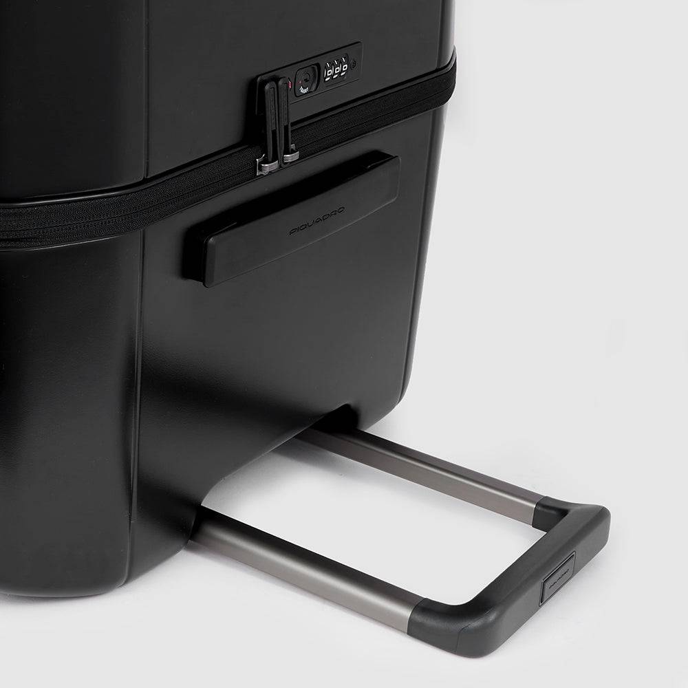 Piquadro Hardside spinner in trunk shape with TSA lock 2025