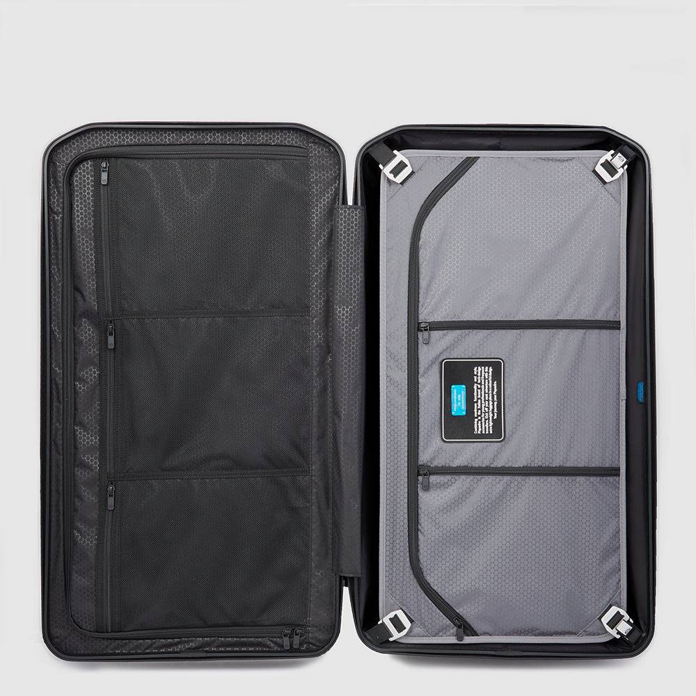 Piquadro Hardside spinner in trunk shape with TSA lock 2025