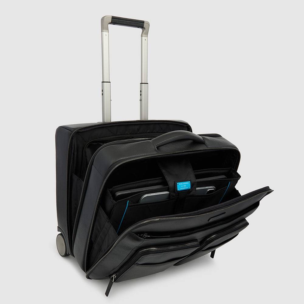 Piquadro Wheeled computer briefcase with iPad® compartment Spedizione Gratuita