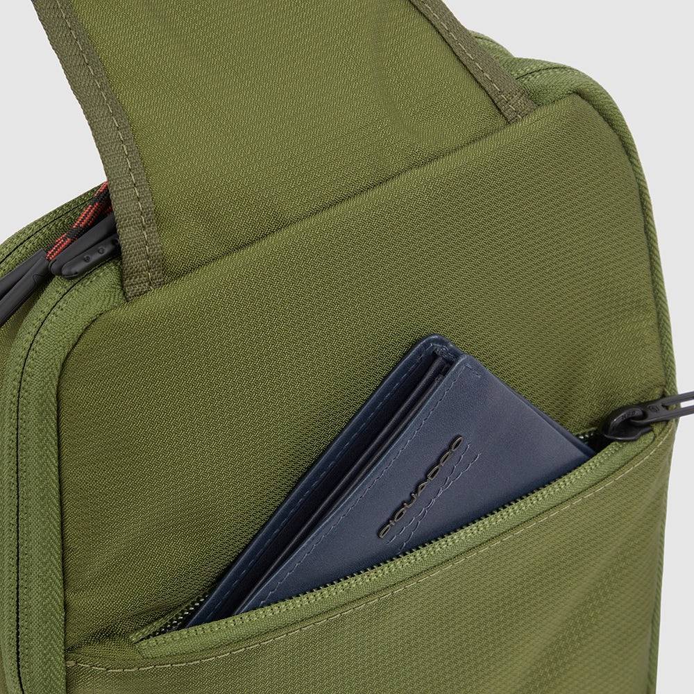 Piquadro Mono sling bag in recycled fabric Acquista Ora
