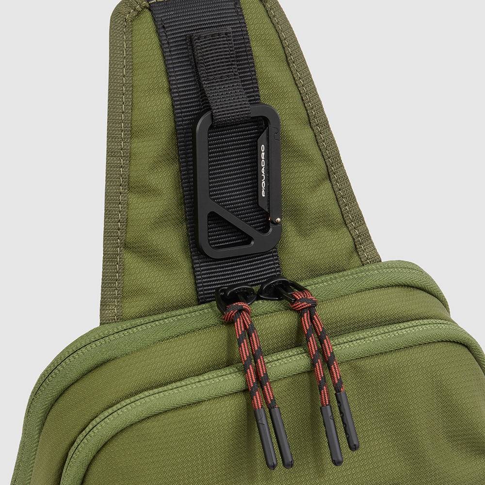 Piquadro Mono sling bag in recycled fabric Acquista Ora