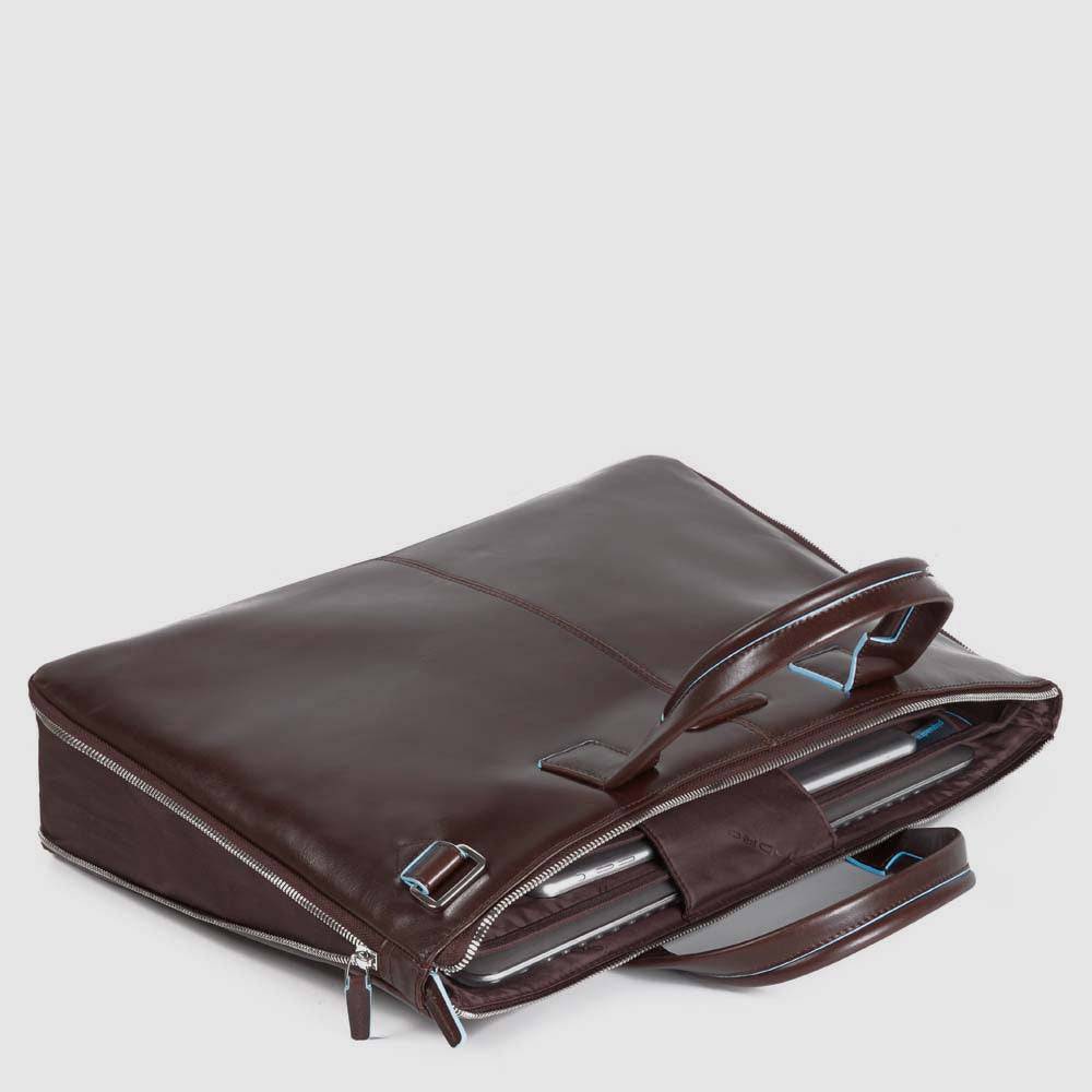 Piquadro Slim computer 15,6" and iPad®Pro 12,9" bag Saldi Di Fabbrica