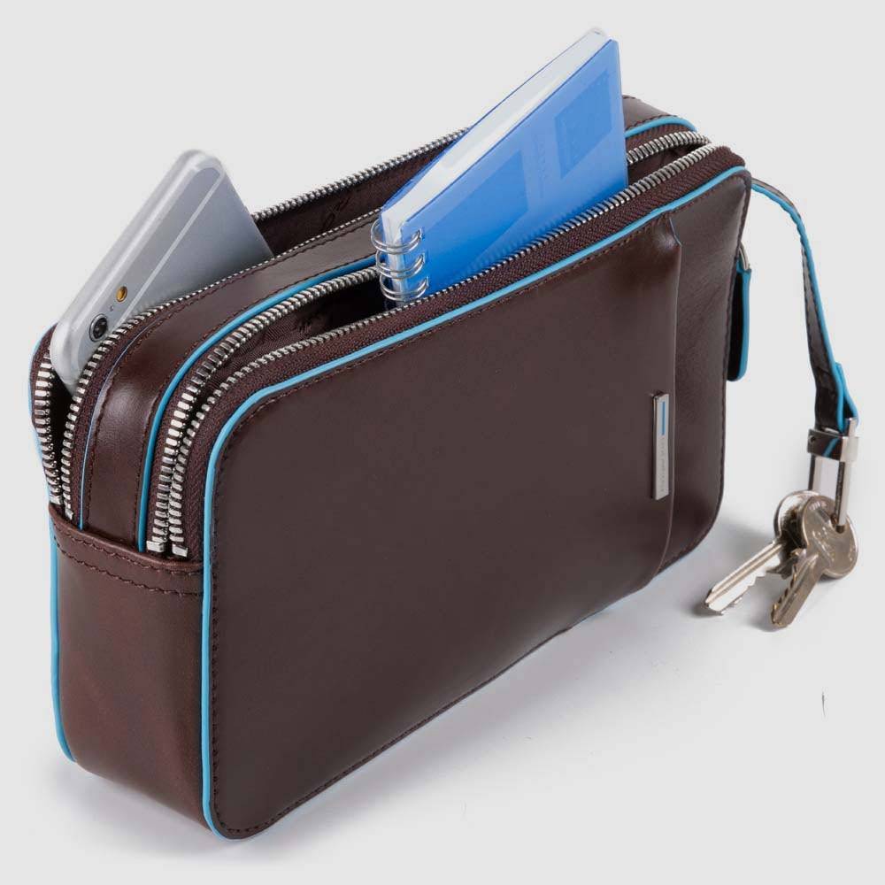 Piquadro Men’s wrist clutch bag with front slip pocket Vendita