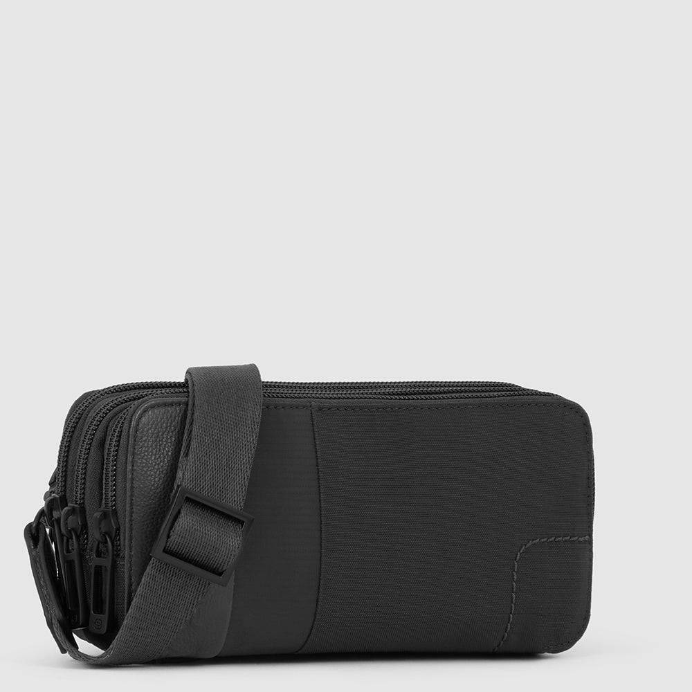 Piquadro Case in recycled fabric with three dividers Soddisfazione Garantita