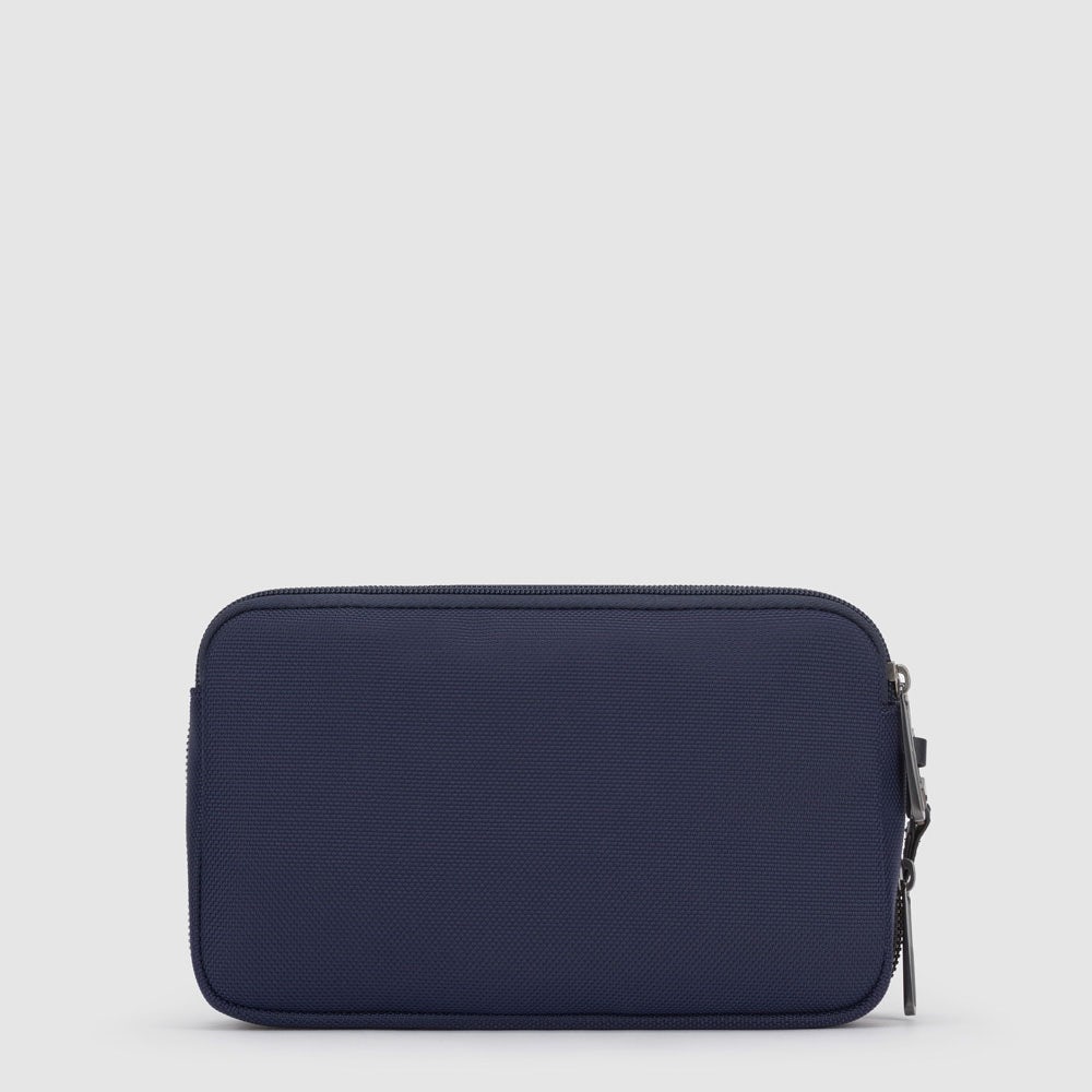 Piquadro Wrist clutch bag in recycled fabric Qualità Garantita