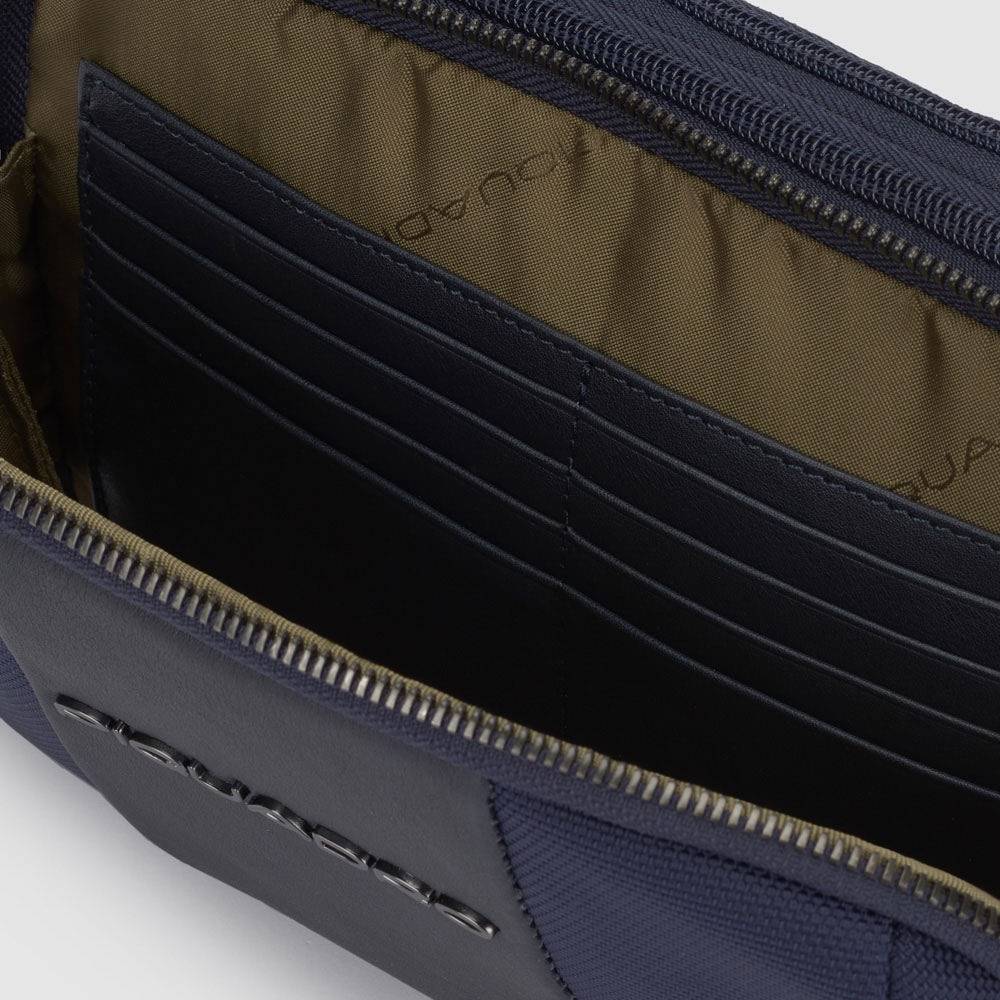 Piquadro Wrist clutch bag in recycled fabric Qualità Garantita
