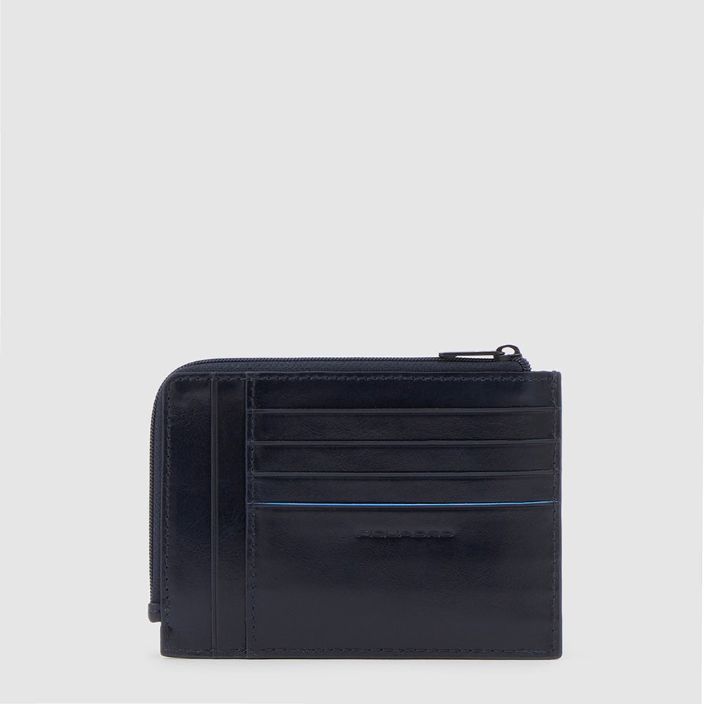 Piquadro Zipper coin pouch with credit card slots Shopping Online
