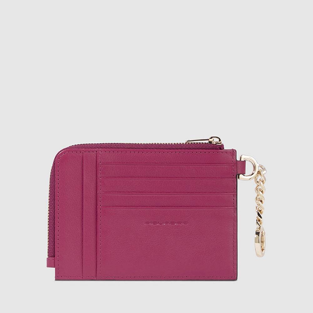 Piquadro Women's coin pouch with key chain Italy