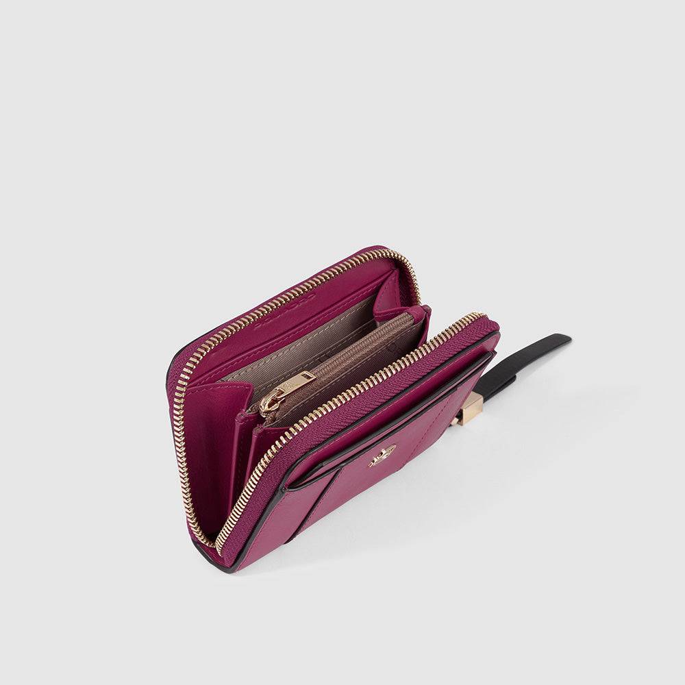 Piquadro Zip-around women’s wallet with four dividers Italia