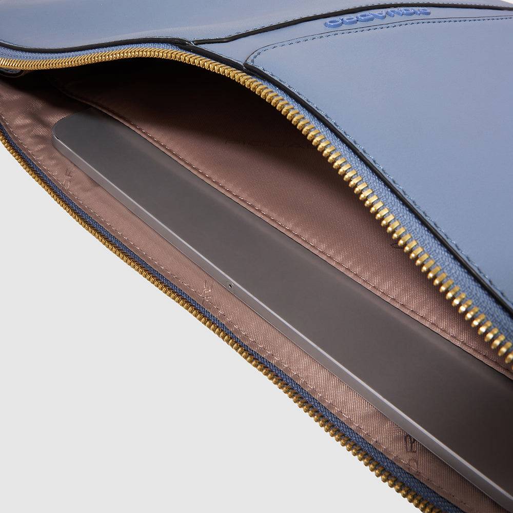 Piquadro Zip-around clutch for laptop or iPad®Pro 12,9" Spedizione Gratuita