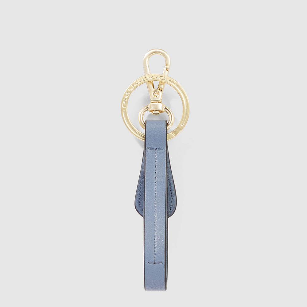 Piquadro Leather Keychain with carabiner hook Pezzi Unici