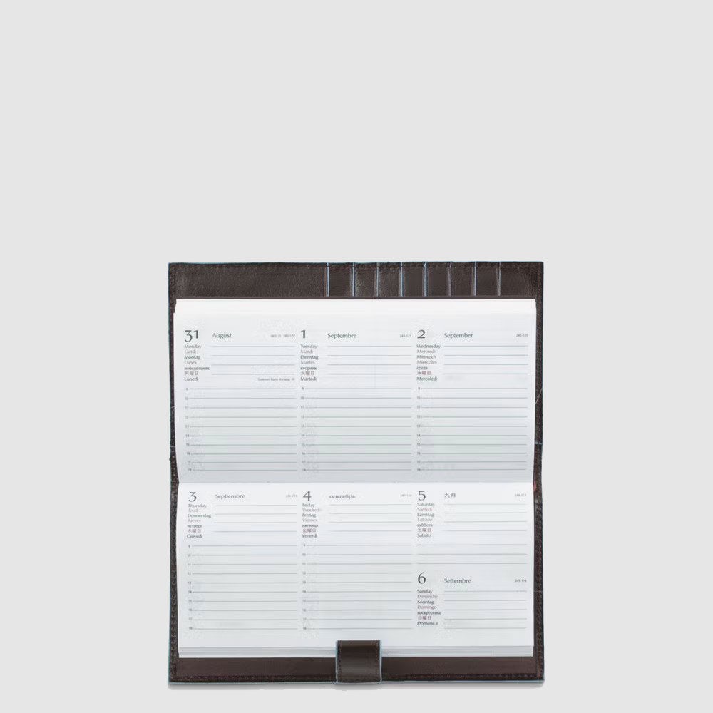 Piquadro Slim leather pocket diary Offerta