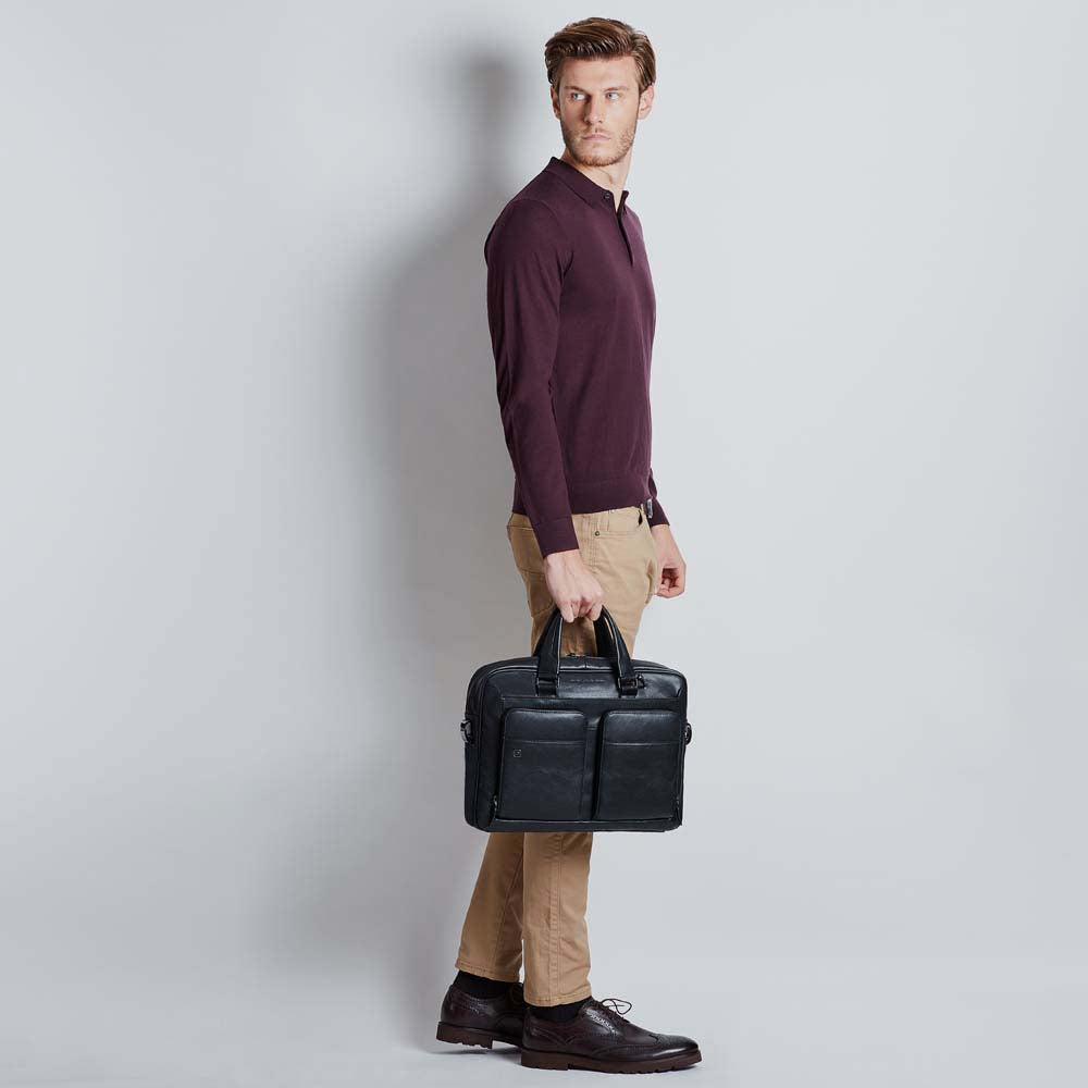 Piquadro Slim computer bag 15" with iPad® compartment Outlet