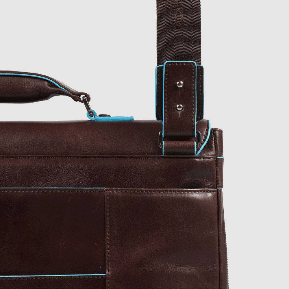 Piquadro Flap-over, expandable computer bag 15" Hotsell