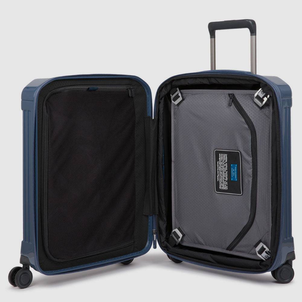 Piquadro Cabin size, expandable hardside spinner Saldi Di Fabbrica