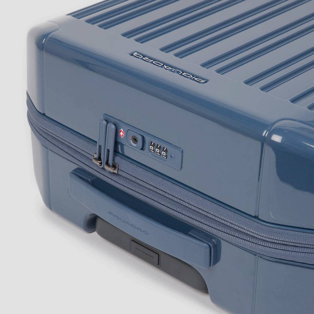 Piquadro Cabin size, expandable hardside spinner Saldi Di Fabbrica