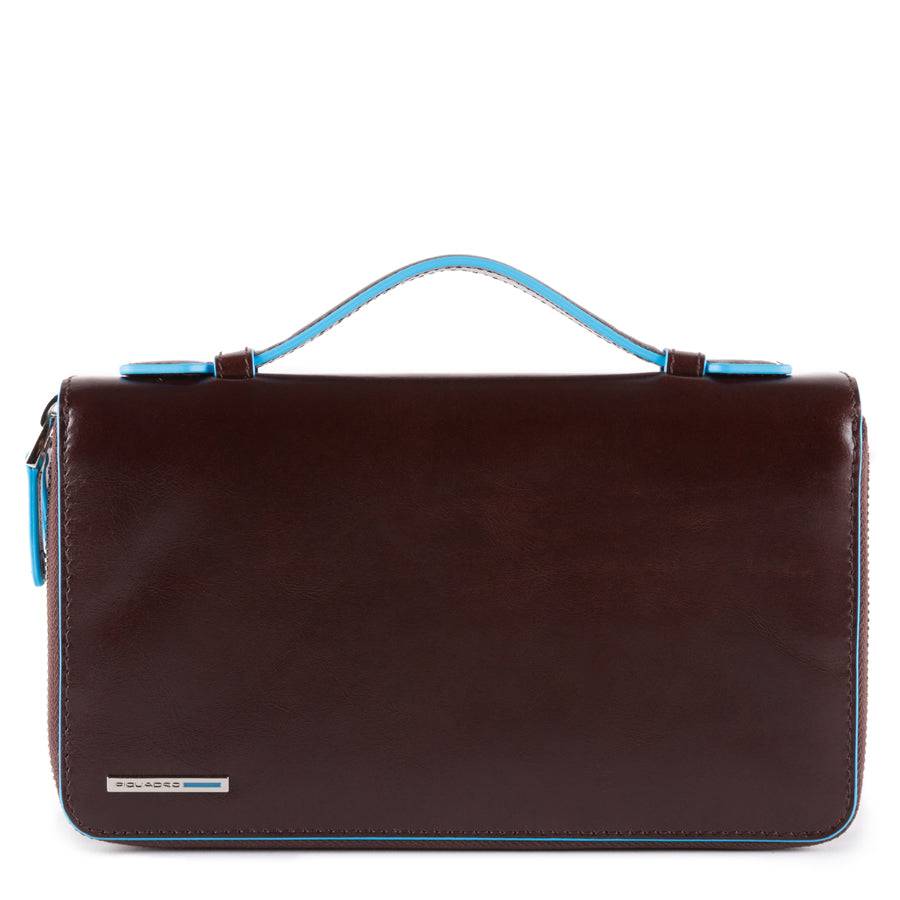 Piquadro Zip-around document organizer and wallet with coin Consegna Veloce