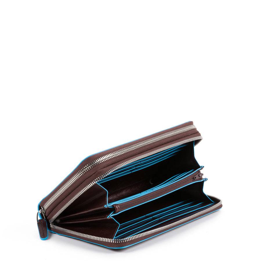 Piquadro Zip-around document organizer and wallet with coin Consegna Veloce