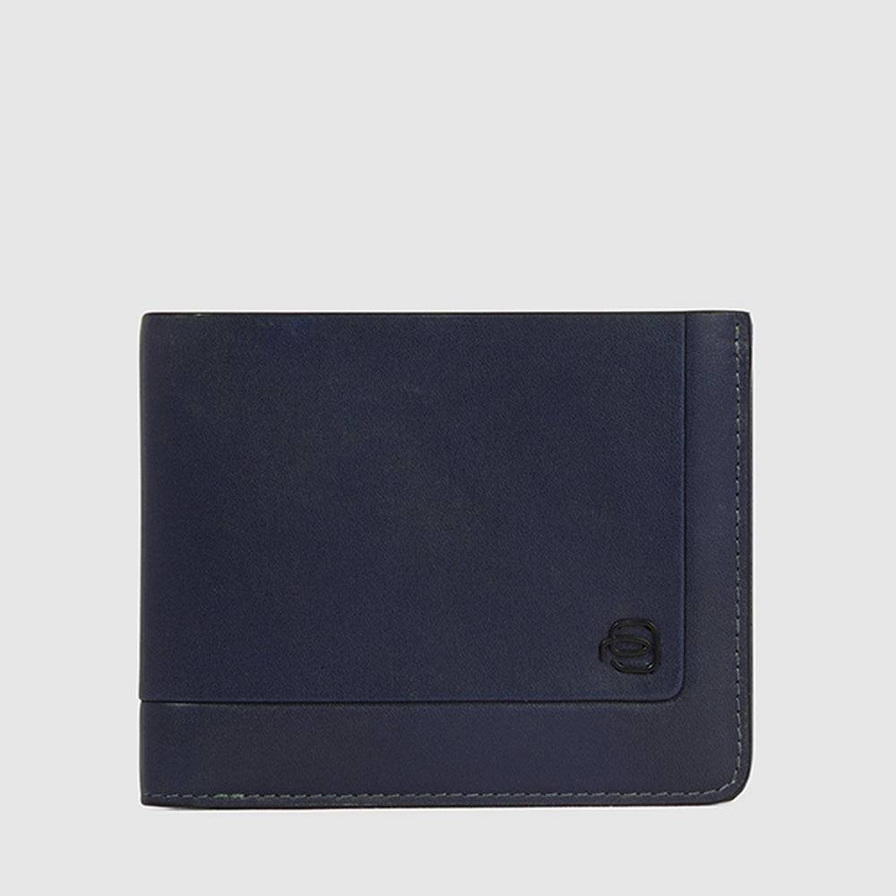 Piquadro Slim men’s wallet with zipped coin pocket Vendita Economica