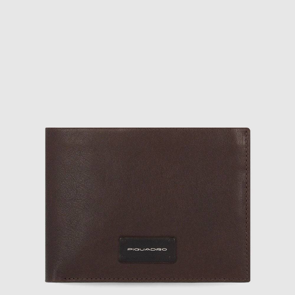 Piquadro Men’s wallet with zipped coin pocket In Linea