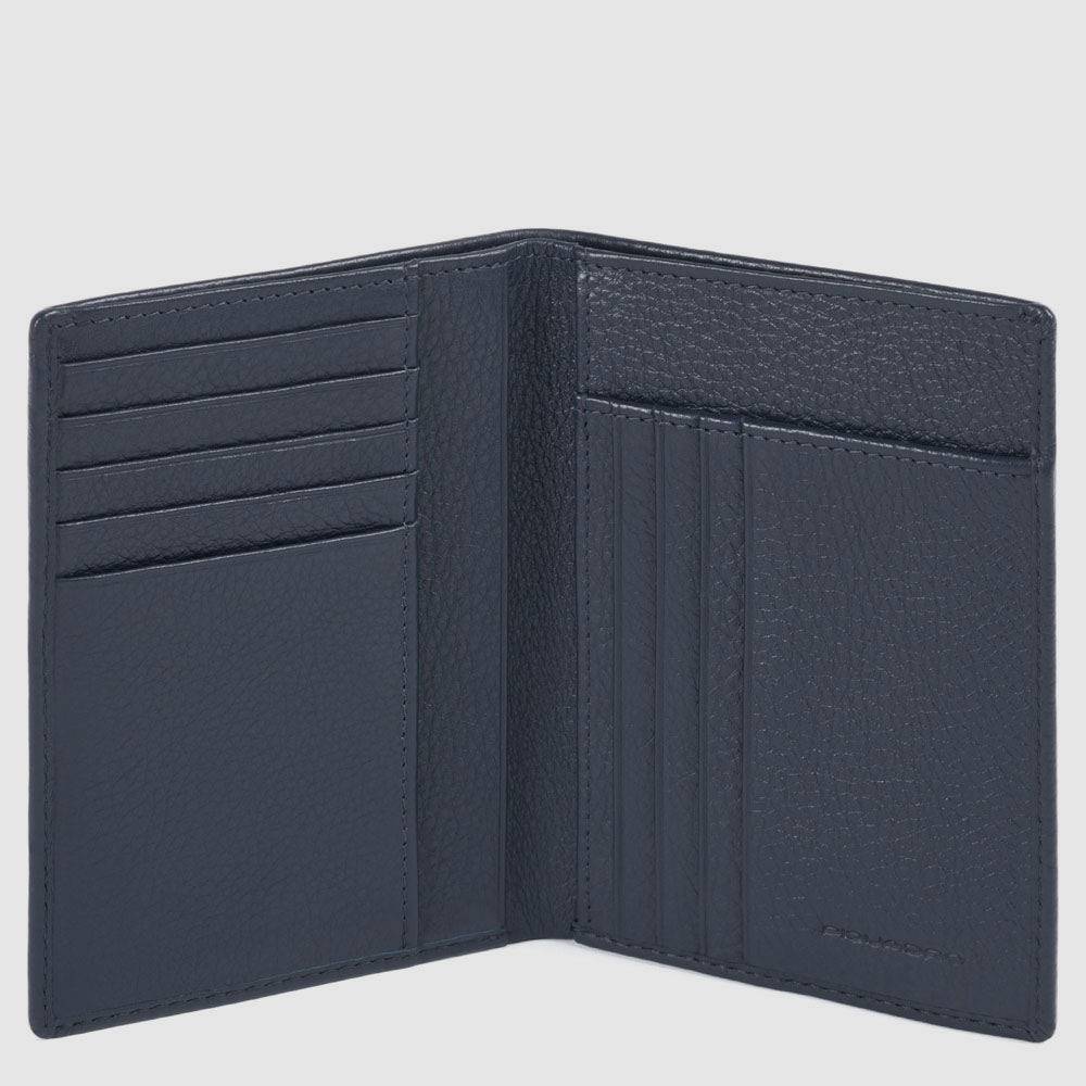 Piquadro Vertical men’s wallet with banknote, credit card a Qualità
