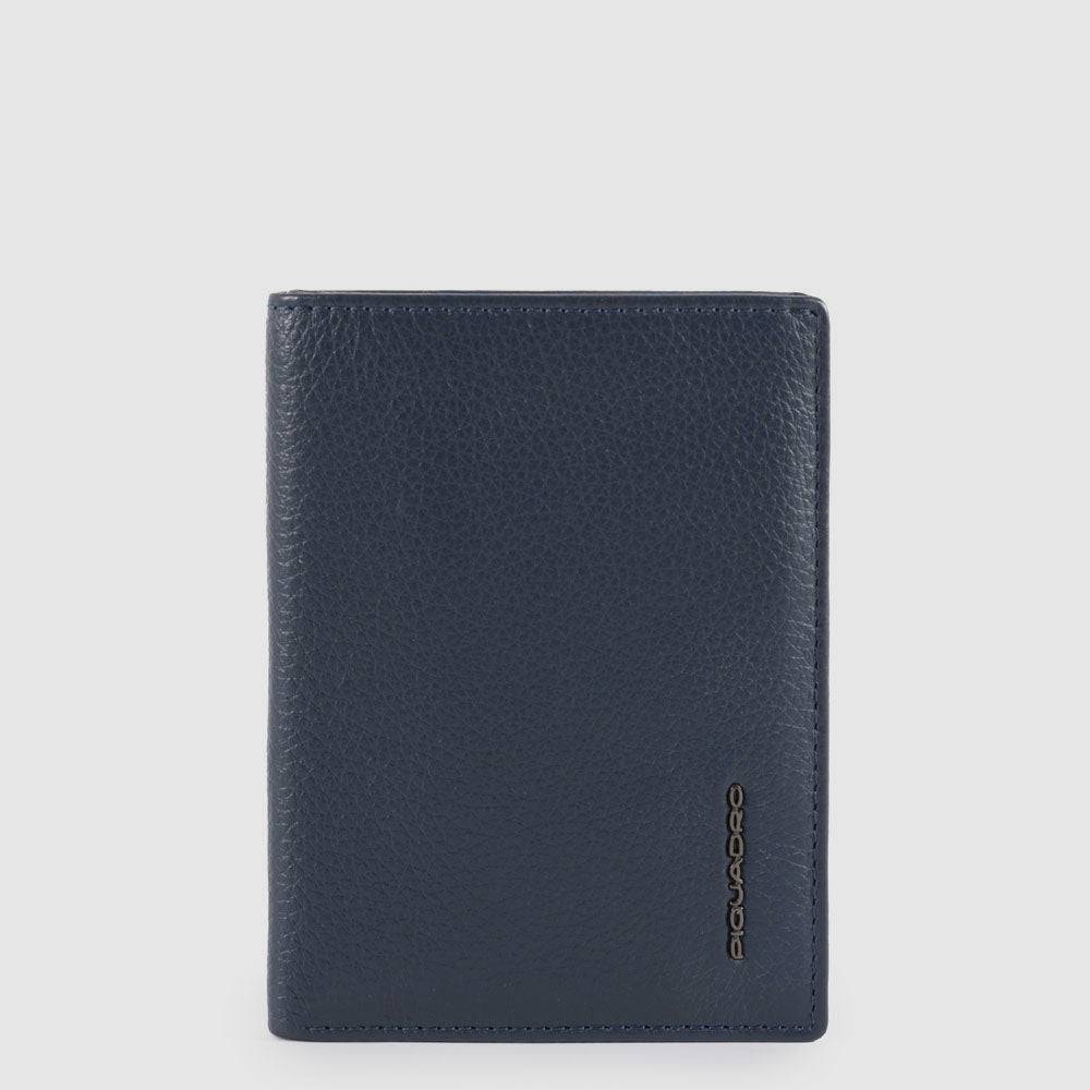 Piquadro Vertical men’s wallet with banknote, credit card a Qualità