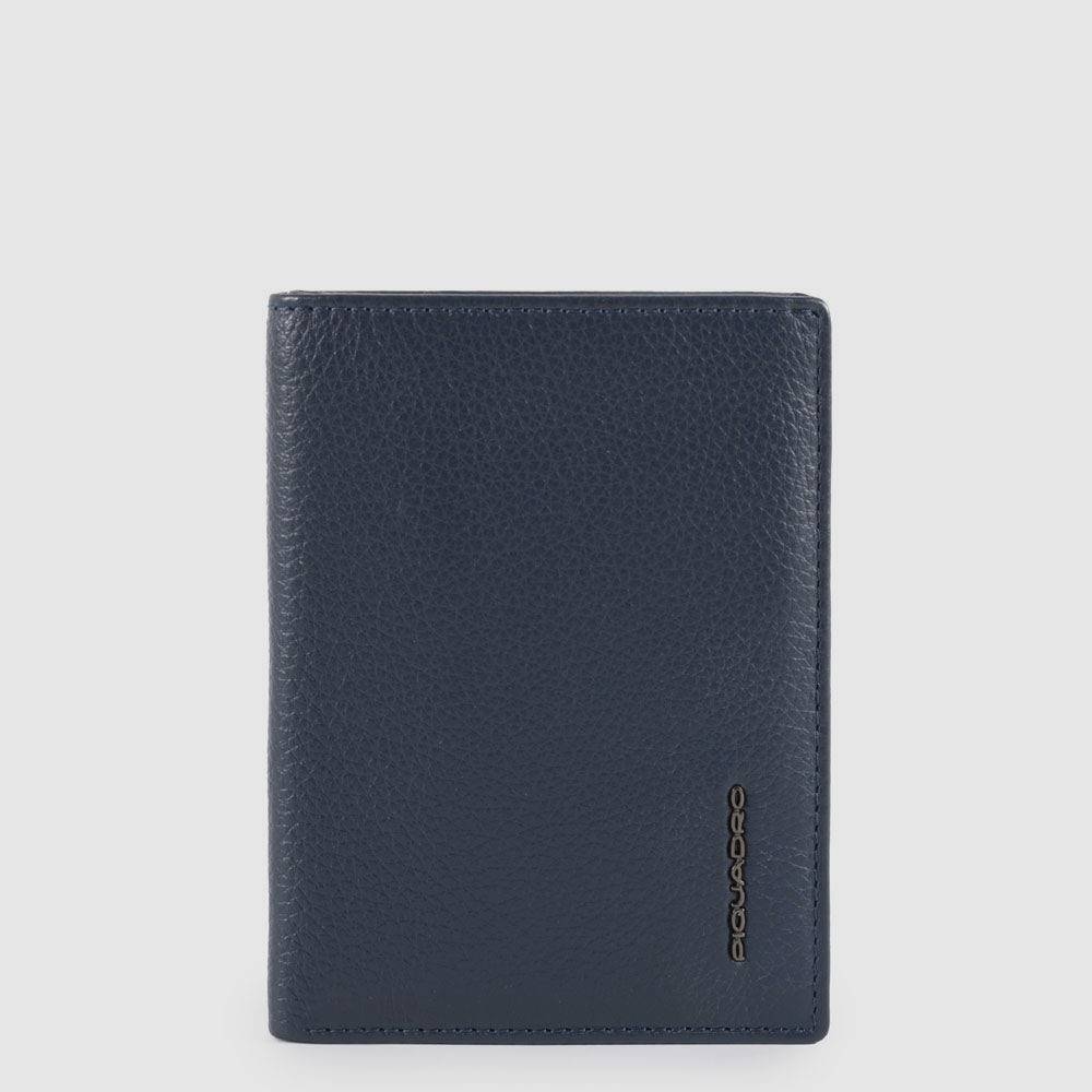 Piquadro Vertical men’s wallet with banknote, credit card a Qualità