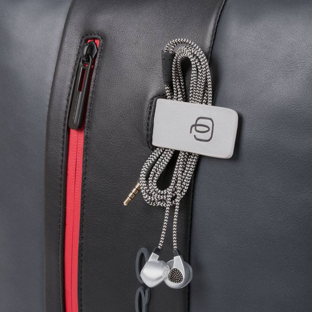 Piquadro PC and iPad® backpack with anti-theft cable Sottocosto