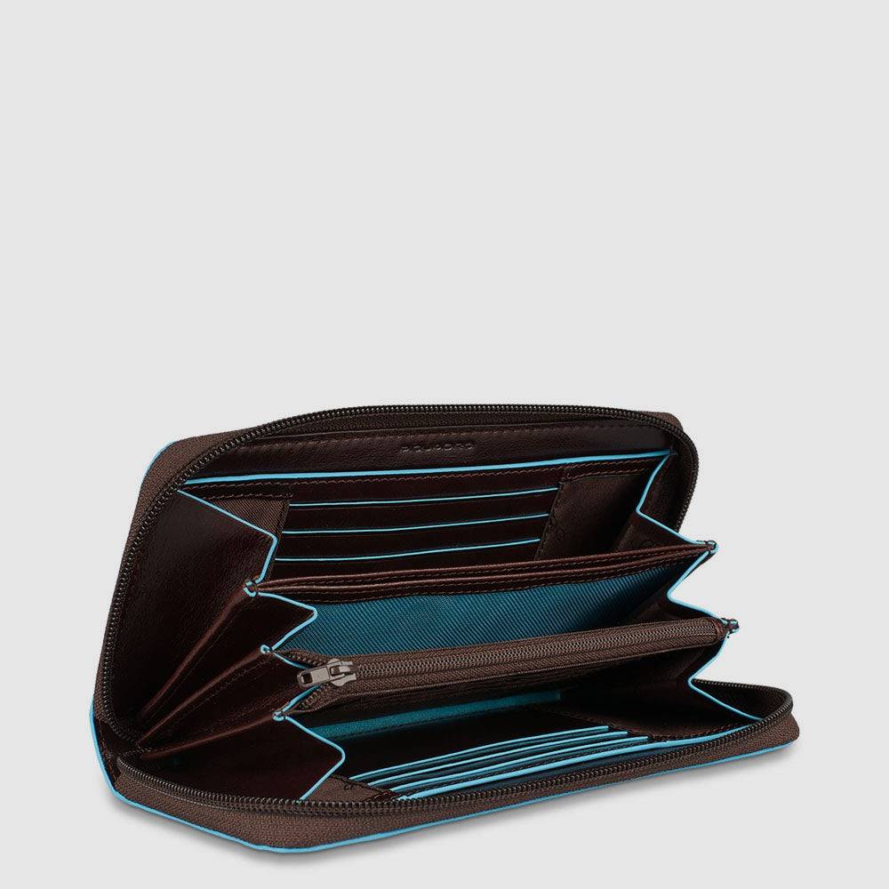 Piquadro Zipper women’s wallet with coin pocket Vendita Calda