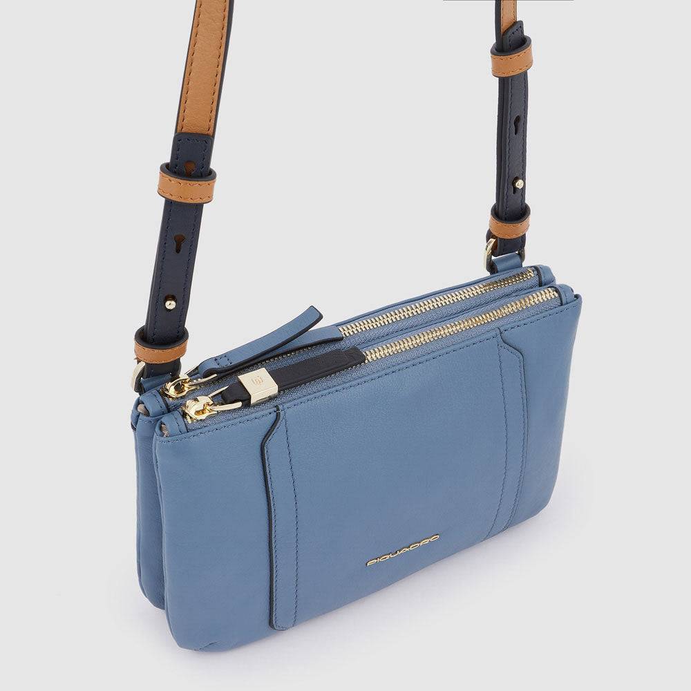Piquadro Women’s clutch with removable shoulder strap Vendita Economica