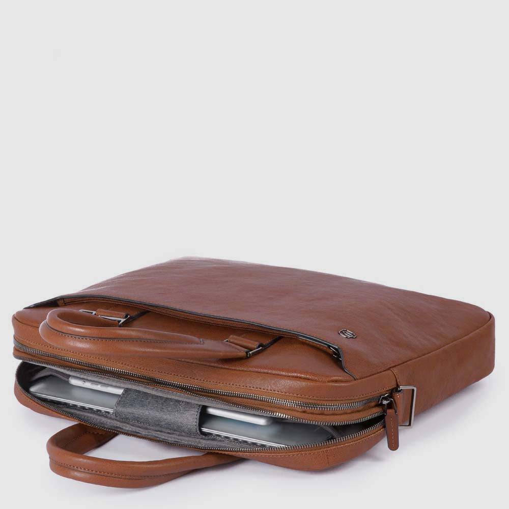 Piquadro Two-handle briefcase with two 10.5"/9.7" laptop Nuova