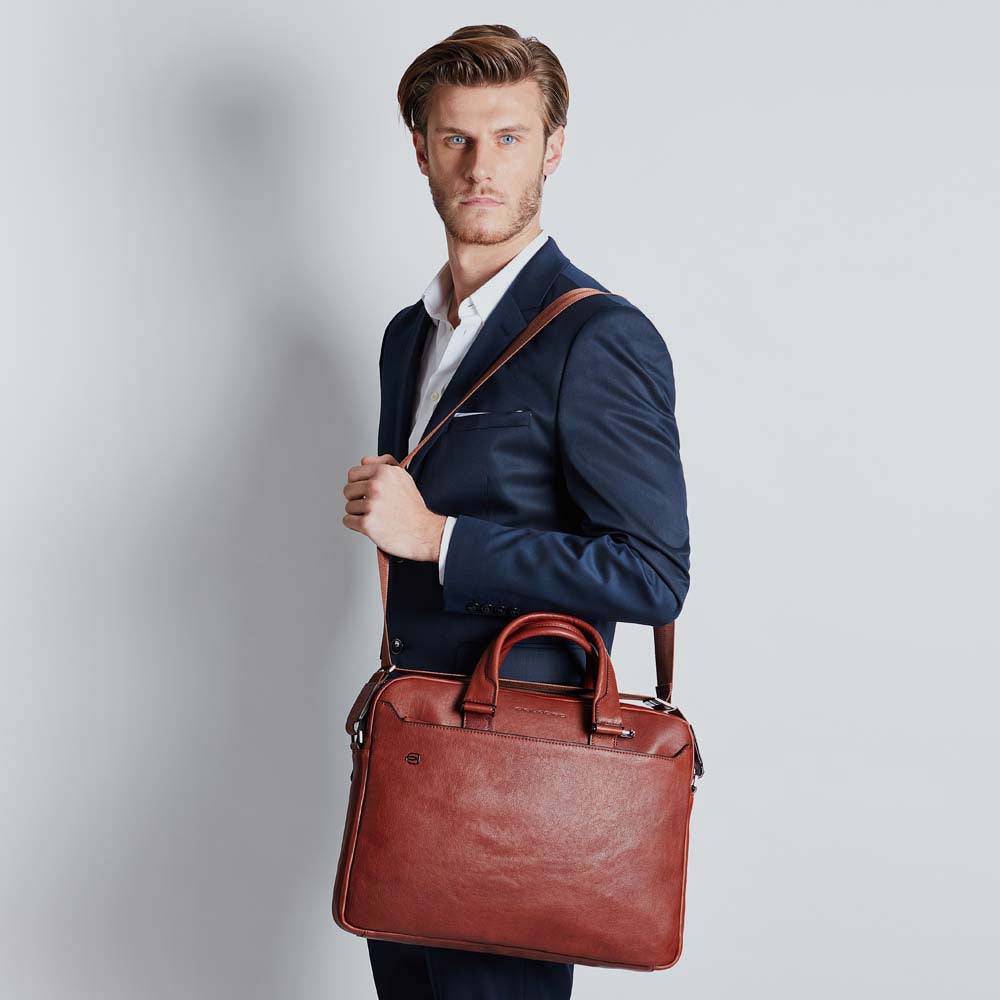 Piquadro Two-handle briefcase with two 10.5"/9.7" laptop Nuova
