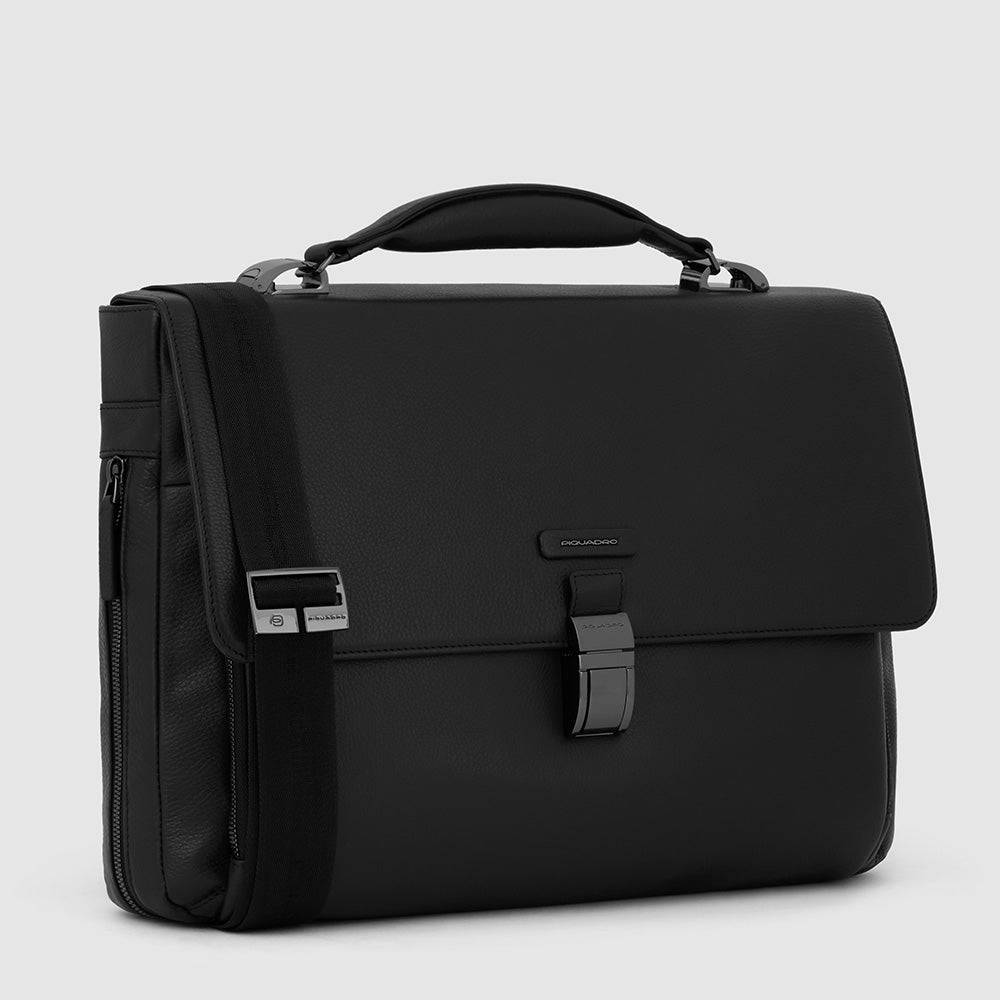 Piquadro Flap-over, expandable computer bag 15,6" 2025