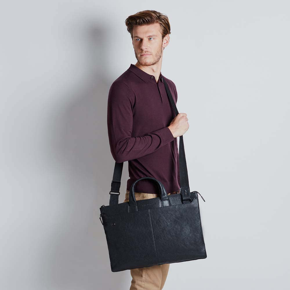 Piquadro Slim expandable laptop briefcase with 10.5 - 9.7 Vendita