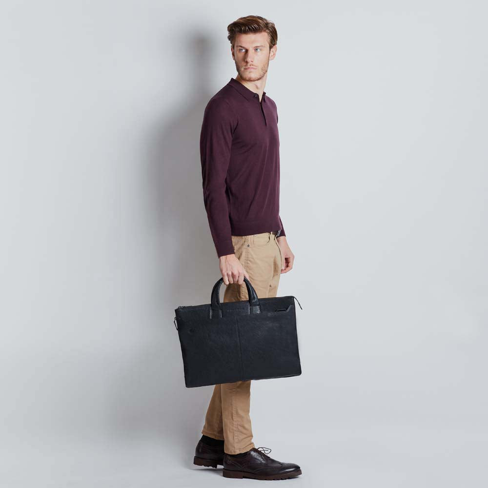 Piquadro Slim expandable laptop briefcase with 10.5 - 9.7 Vendita