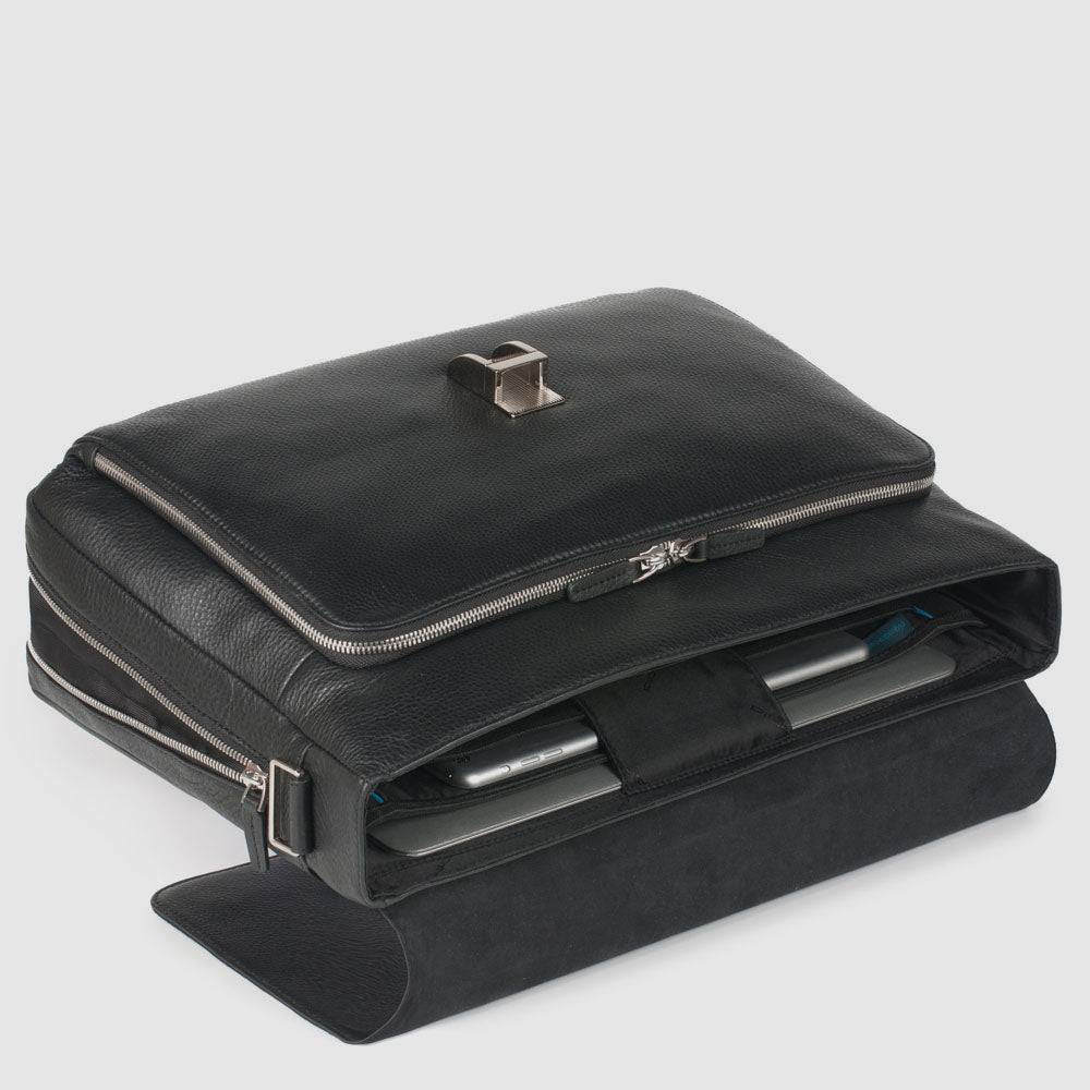 Piquadro Over-flap, expandable computer bag Qualità Garantita