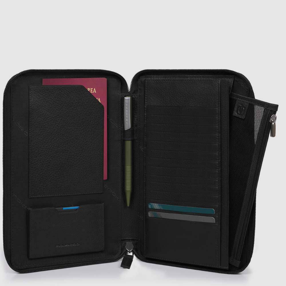 Piquadro Travel document holder with credit card slots Promozione Limitata