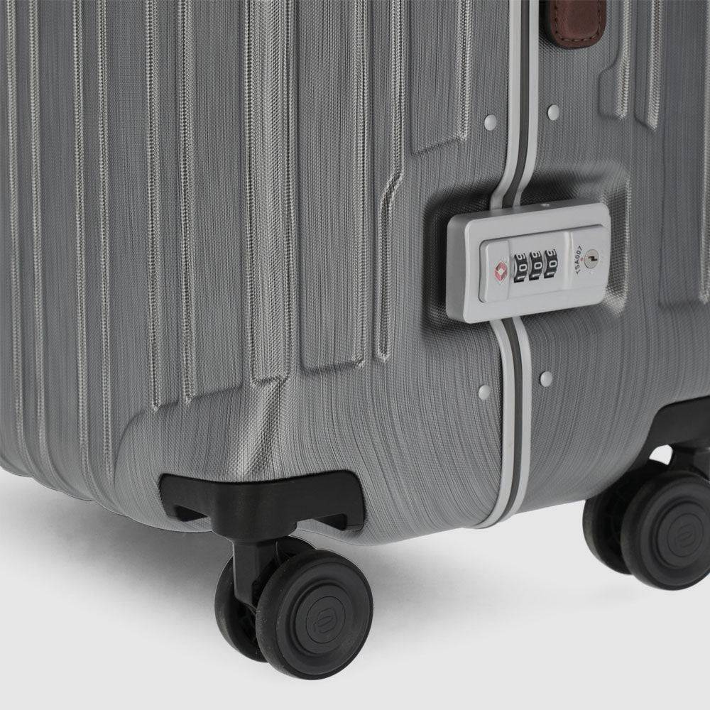 Piquadro Big size, hardside spinner with TSA lock Prezzo Ridotto