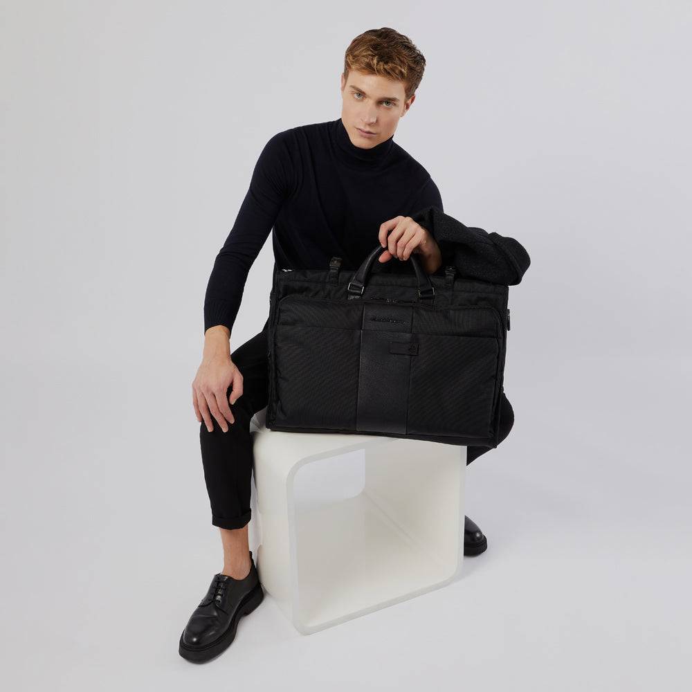 Piquadro Folding garment bag in recycled fabric Moda