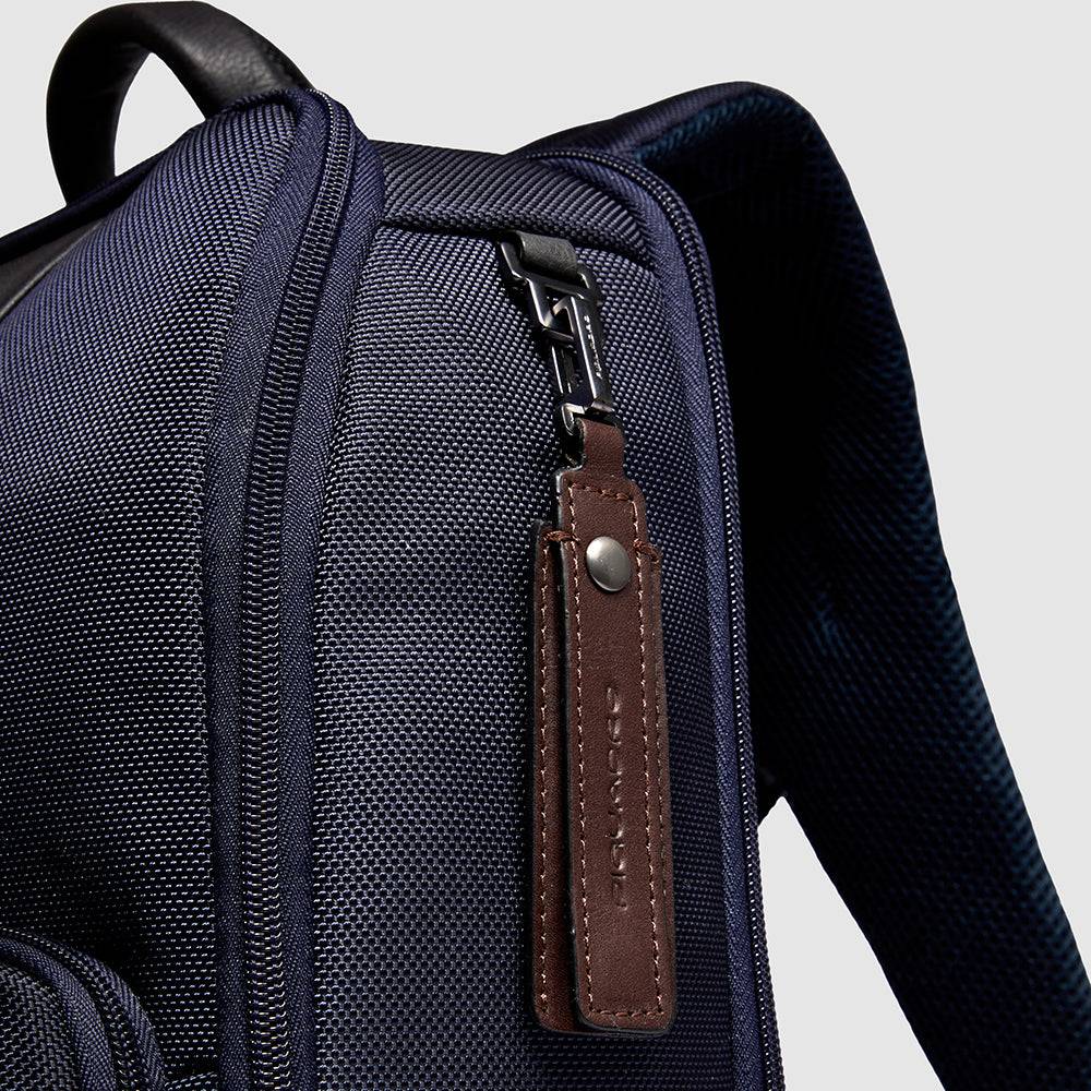 Piquadro Travel computer backpack 15,6" in recycled fabric Italia